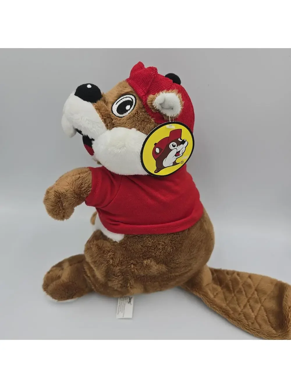 Buc-ee’s Beaver Plush Stuffed Animal Mascot Toy Red Shirt HatRed Shirt and Hat